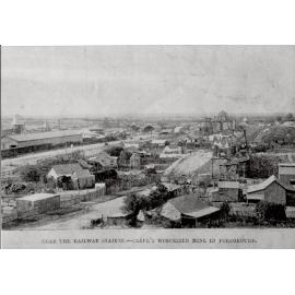 Near the Railway Station - Clark’s Worcester Mine in the foreground