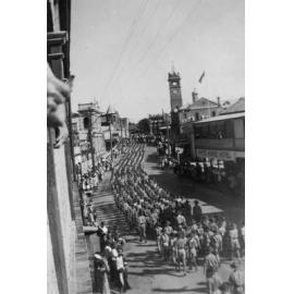 Soldiers in World War Two Victory Parade, Gill St