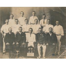 Excelsior Cricket Club including James Carroll front centre in wicket-keeper’s gear