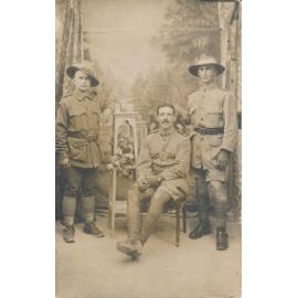 Tom Hughes, ?, Buzz Lang soldiers portrait WW1