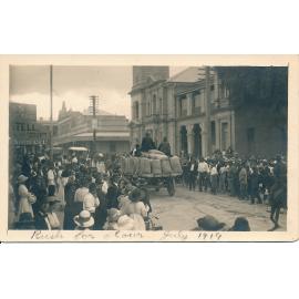 Rush for Flour, Gill Street, July 1919