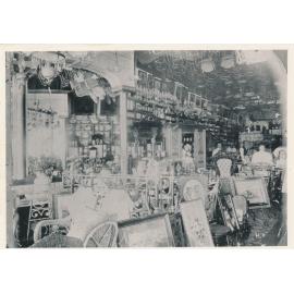 Interior of CE Roberts Furniture Store, 1910?