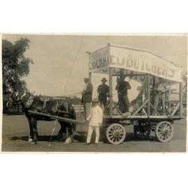Arthur Edward (Fred) Carson With Others on the Federated Butchers’ Parade Cart