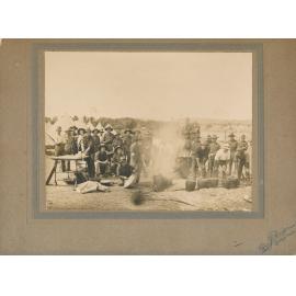 Kennedy Regiment, cooking at Kissing Point c1914