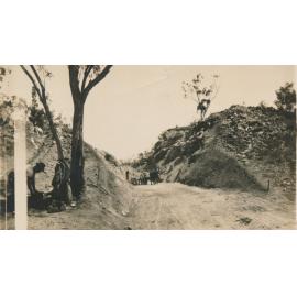 Excavating a Road Cutting by Hand