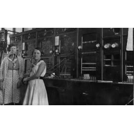 Telephone Exchange, Showing Two Women, including Dorothy Prideaux (nee Hutchinson) on the right, 1932