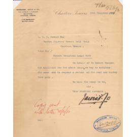 Jarvis and Co Solicitors, Letterhead, 1897