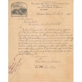 Ivison and Co Letterhead, 1888