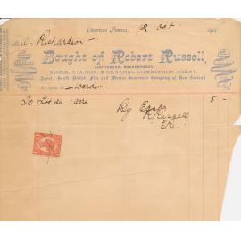 Robert Russell Letterhead, 1900
