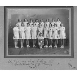 High School Basketball A and B Teams, 1940