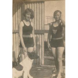 Polly Moon With an Unknown Friend at the Town Baths
