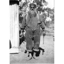 Charlie Linton Preparing to Butcher a Pig at Rishton