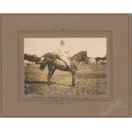 Walter Keppell on “St Len” at the 1925 Charters Towers Annual Show - Winner of the Flag Race