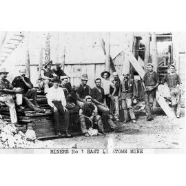 Miners at the No1 East Liontown Mine, 1906