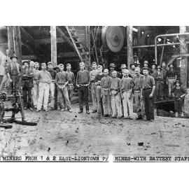 Miners From 1&2 East-Liontown P/C Mines - With Battery Staff