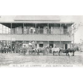 Jack Harris, Mailman on Mail Day at Carrington Hotel, Liontown