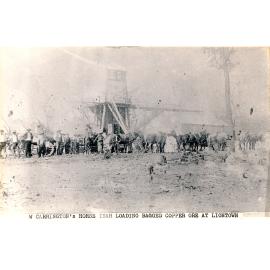 W Carrington’s Horse Team Loading Bagged Copper Ore at Liontown
