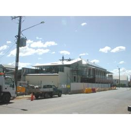 Excelsior Library Construction and Restoration after fire