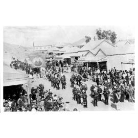 Procession down Upper Mosman Street 1887