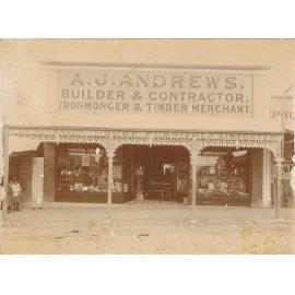 A J Andrews, Builder and Contractor, Ironmonger and Timber Merchant
