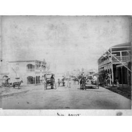 Looking from Mosman Street towards the post and telegraph office, Gill Street circa 1887