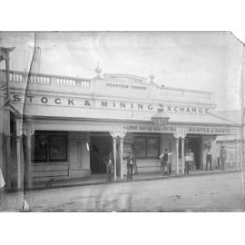 Hunter and Harte Stock and Mining Exchange, 81-85 Mosman Street, 1887