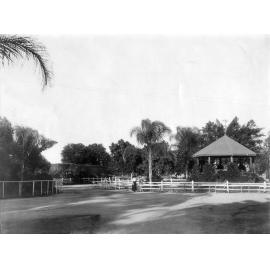 Lissner Park with Band Rotunda and Women