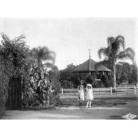 Lissner Park With Fernery, Band Rotunda and Two Girls