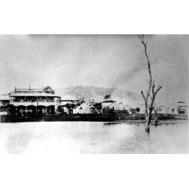 View looking across Plant's Dam to Waverley Hotel, Mosman Street