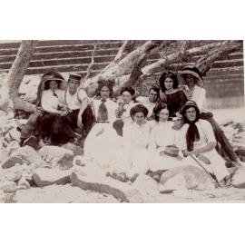 Group of Young Men and Women at the Weir