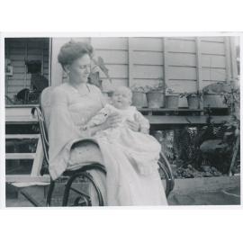 Mrs Wooster with baby