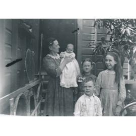 Unknown Woman with baby, and Edna and Horace Wooster and unknown girl