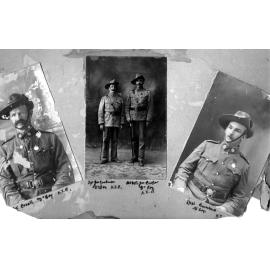 Portraits of Soldiers Croall, Goodman, Cooper, Bowerbauk - Killed in Action