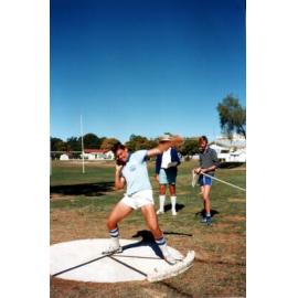 Nick Sellars at Thornburgh College Shot Put