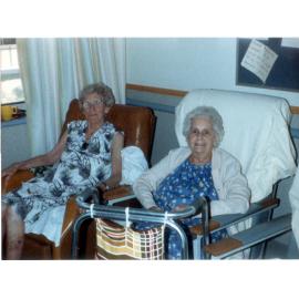 Mrs Elsie Kepple and Mrs Ethel Sellars at Eventide