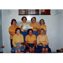 Pam Sellars with Charters Towers Ladies Golf team,winners of the North Queensland Ladies Golf Association Pennant