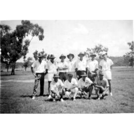 Charters Towers Cricket Team at Bluff Downs, Easter 1949