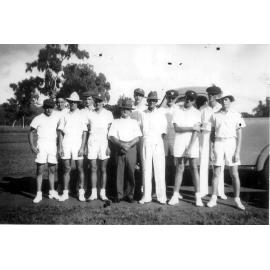 Towers Cricket Team at Bluff Downs Station, Easter 1949