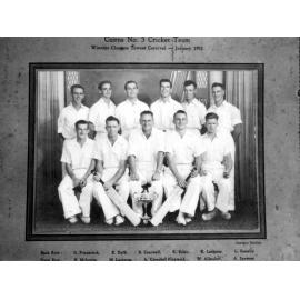 Cairns No3 Cricket Team, Winners Charters Towers Carnival, 1952