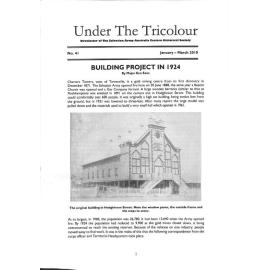 Building Project in 1924 in Under the Tricolour, January - March 2010