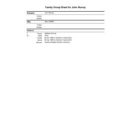 Family tree of John Murray